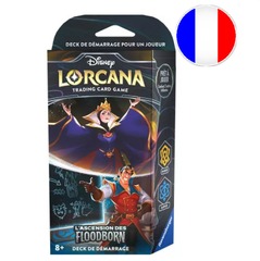 Decks de démarrage de Disney Lorcana L’Ascension des Floodborn - La Reine x Gaston – Ambre x Saphir